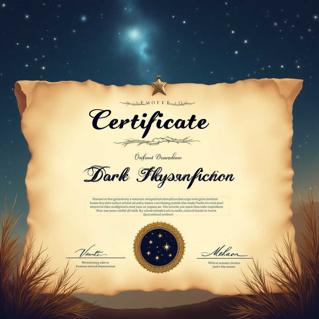 Dark sky preservation certification