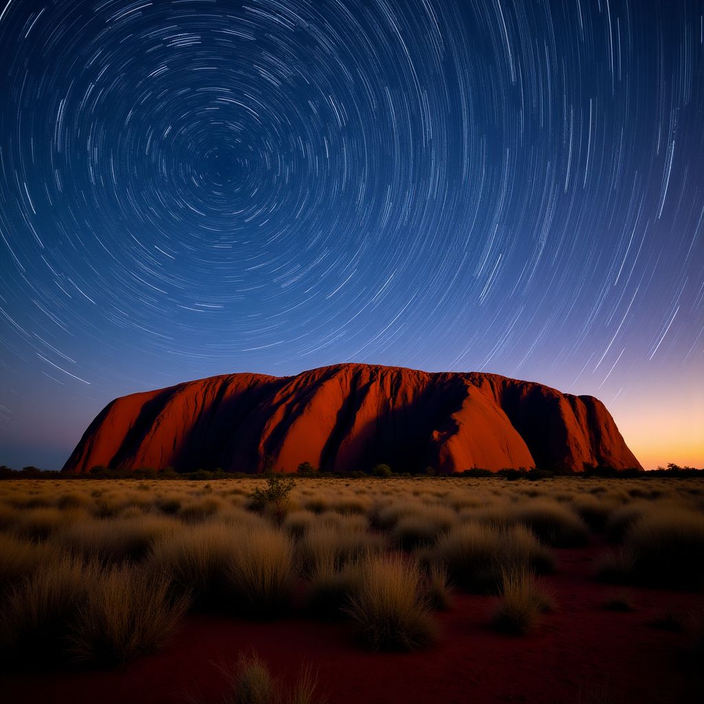 Stars over Uluru